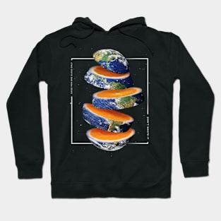 Orange Earth Space Fruit Hoodie